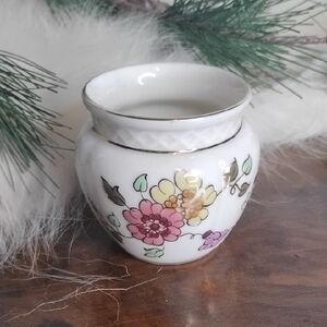 Zsolyay Hungary Floral Ceramic Vase